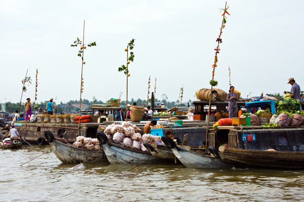 Les marchés flottants du Delta du Mekong