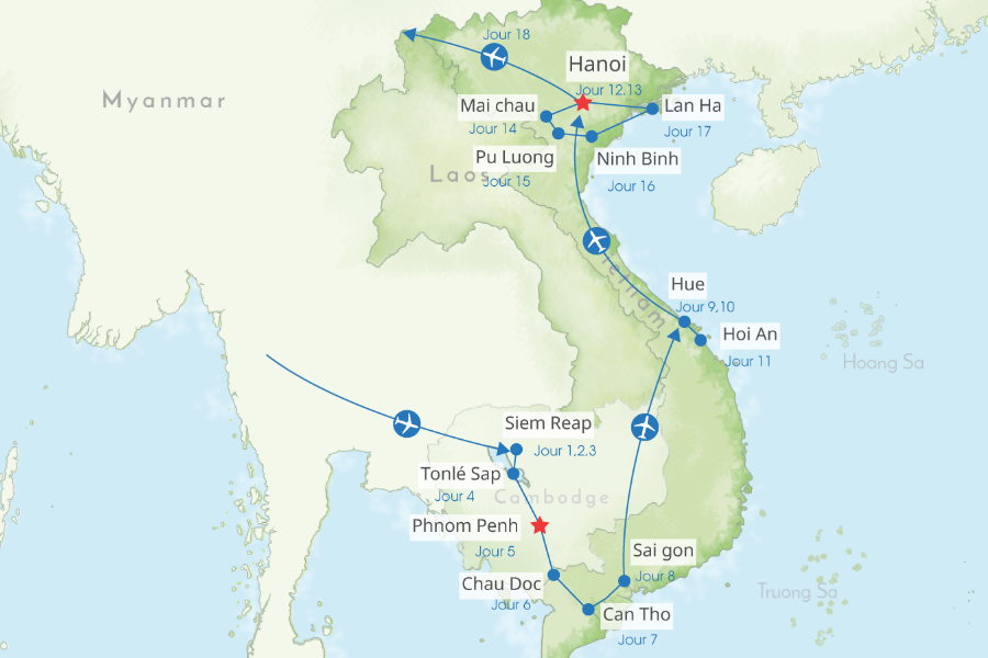 Combiné Vietnam & Cambodge