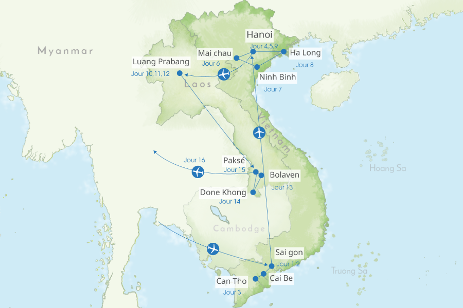 Voyage combiné Vietnam & Laos