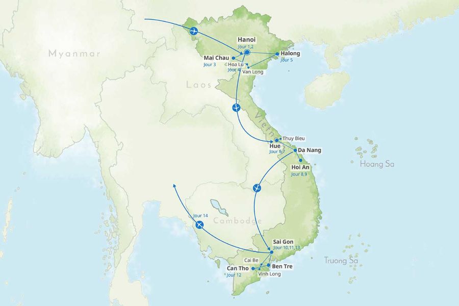 Circuit Vietnam haut de gamme