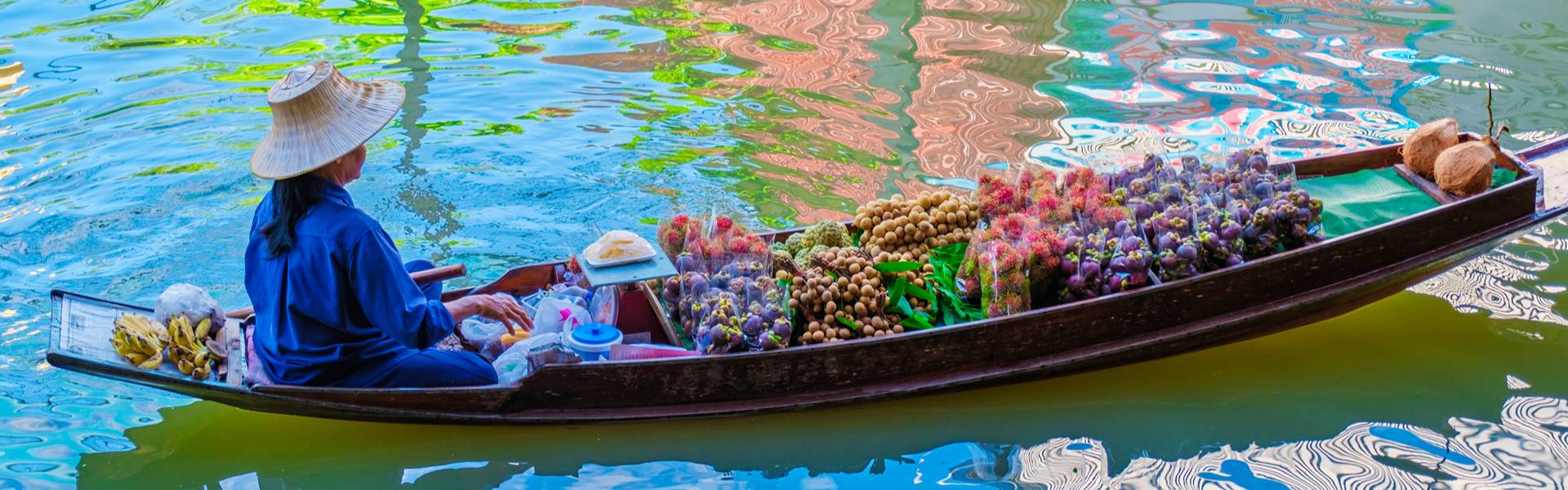 Le marché flottant de Damnoen Saduak