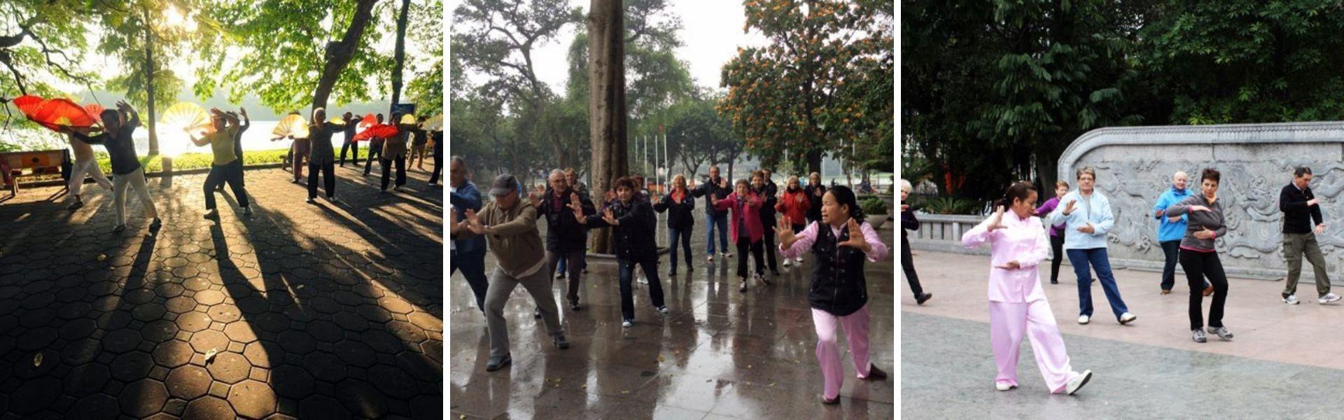 Cours de Tai Chi sur les bords du lac de l’épée