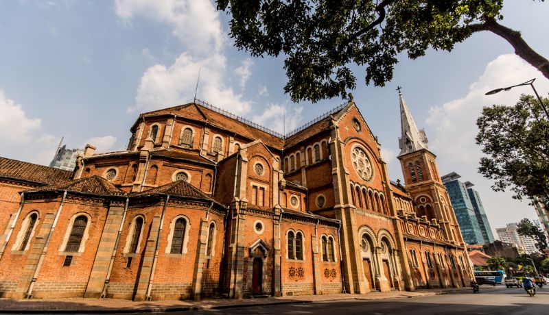 saigon, ho chi minh ville, cathedrale, notre dame