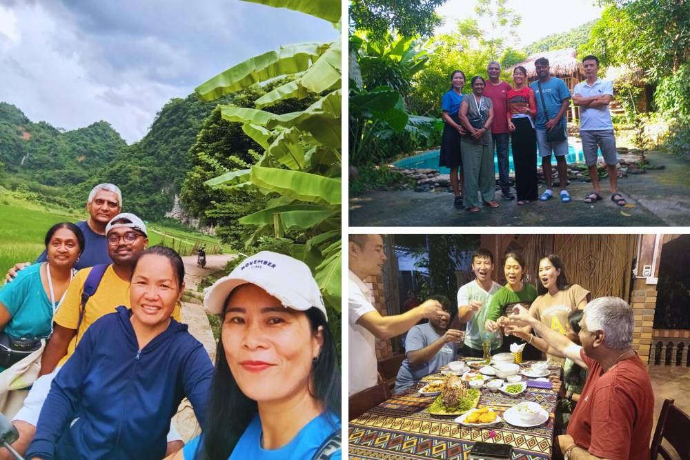 la famille Vincent à Mai Chau, Vietnam