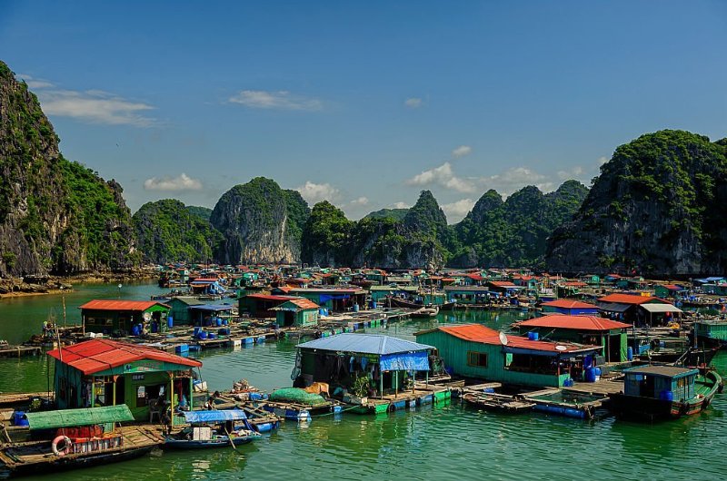 baie lan ha, voyage baie lan ha, voyage ha long, voyage vietnam, village de pêcheurs, village de pêcheurs baie lan ha