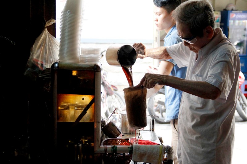 cafe, vietnam, cafe a la raquette, vendeur