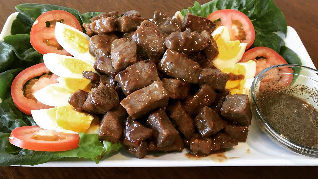 cuisine cambodgienne, plat cambodgien, bœuf lok lak