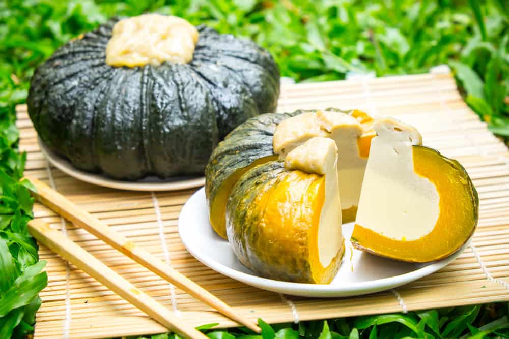 Sankaya Fak Thong (gâteau de courge) cuisine Thaïlande