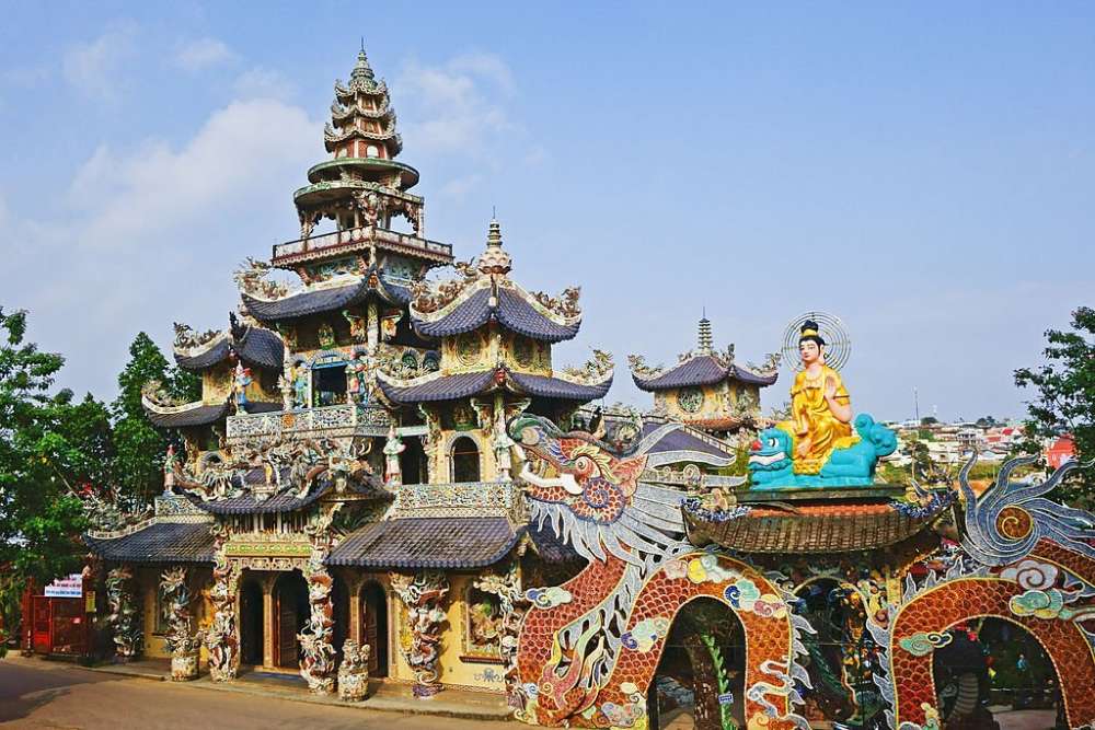 La pagode Linh Phuoc, Dalat Vietnam