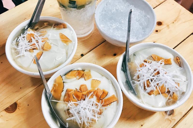 desserts à goûter au Vietnam, dessert vietnamien, tao pho, fleur de tofu