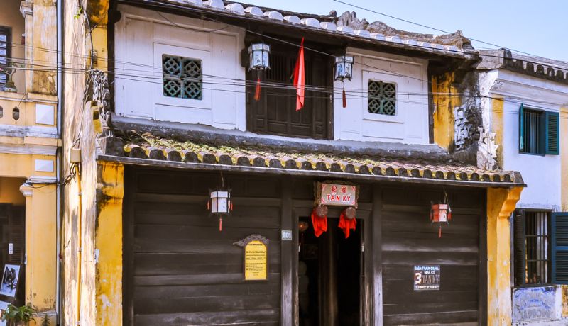 facade de l'ancienne maison de Tan Ky à Hoi An