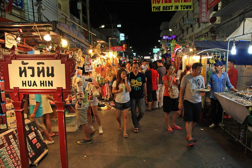 guide voyage hua hin, marché de nuit, marché nocturne, voyage thaïlande