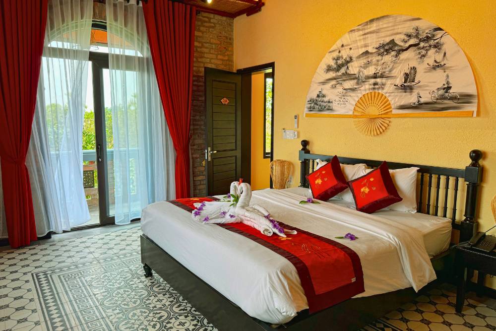 chambre junior deluxe à Hue Ecolodge