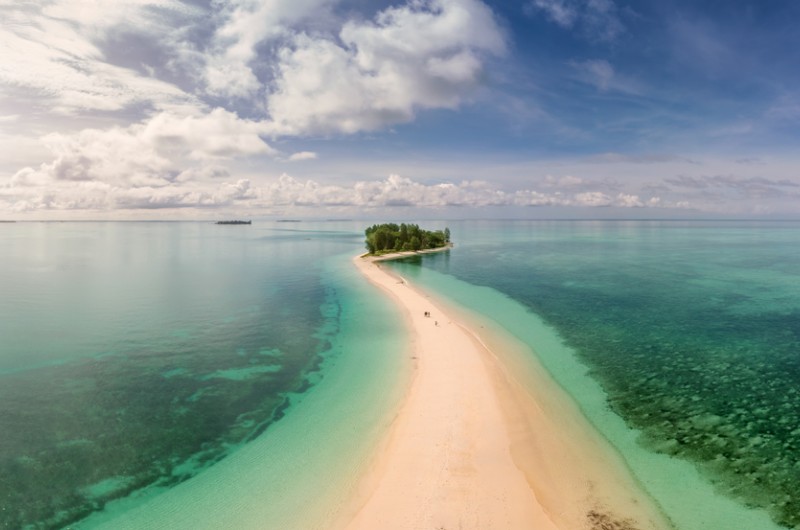 ile, indonesie, voyage, asiatica travel, mer, plage, morotai, sable, chemin