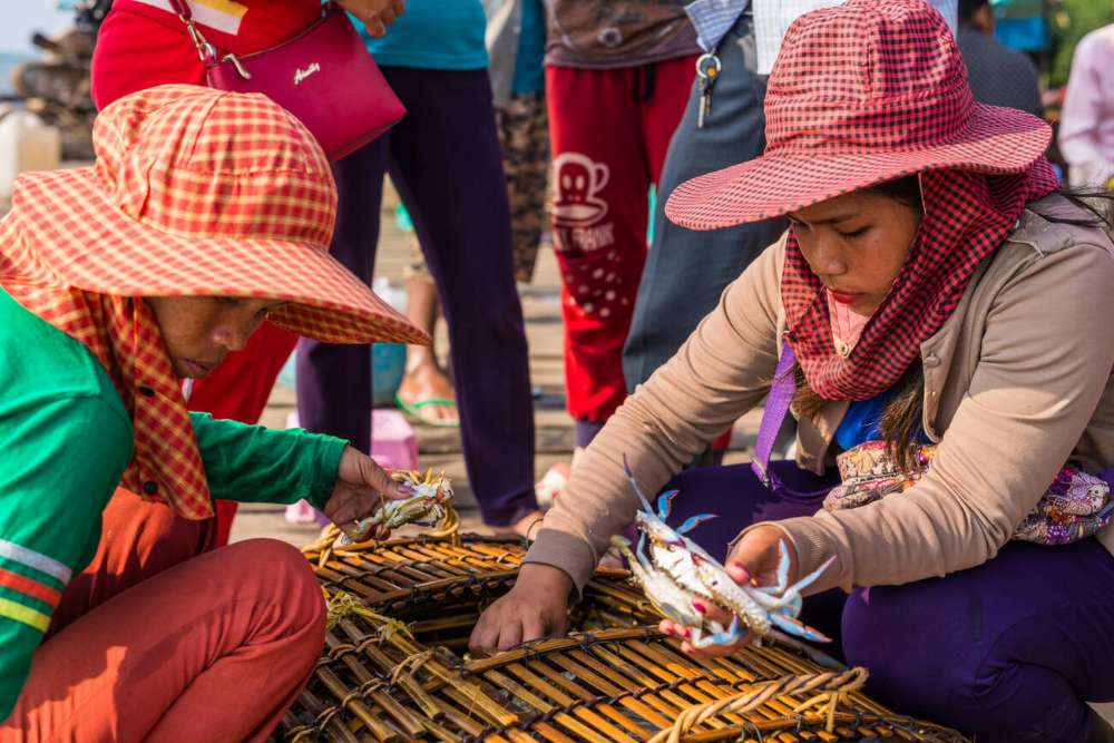Kep, Cambodge: le marché de Kep