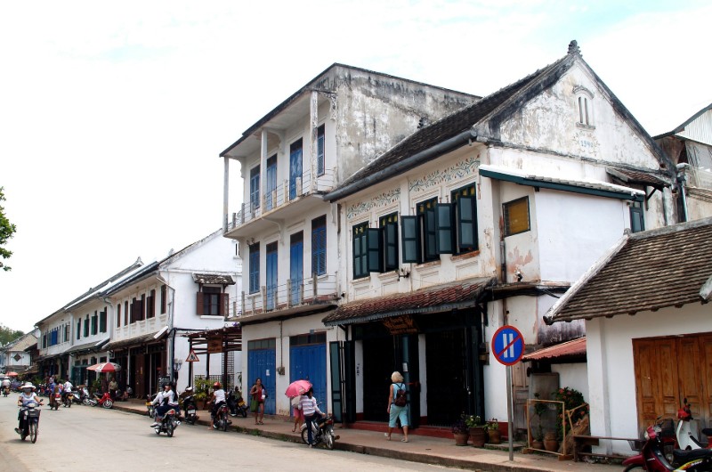 luang prabang, voyage luang prabang, laos, voyage laos, voyage, asiatica travel, quartier, maison, patrimoine architectural