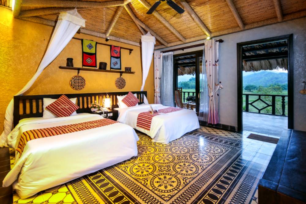 Chambre Deluxe à Mai Chau Ecolodge