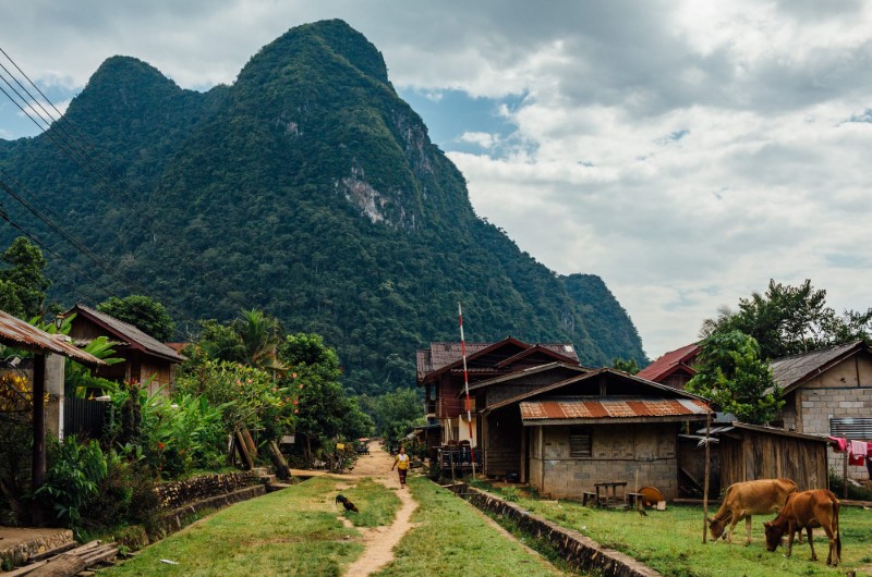 nong khiaw, laos, voyage, asiatica travel, muong ngoi, village