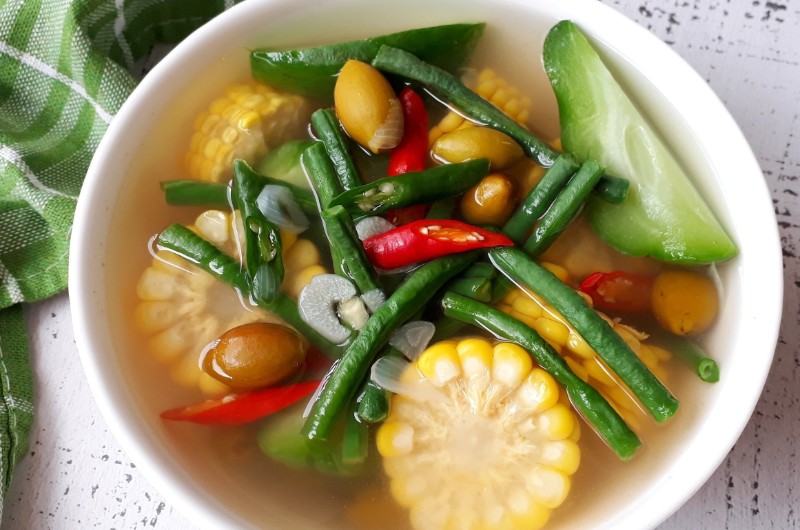 plat de rue, cuisine, indonesie, voyage, asiatica travel, sayur asem