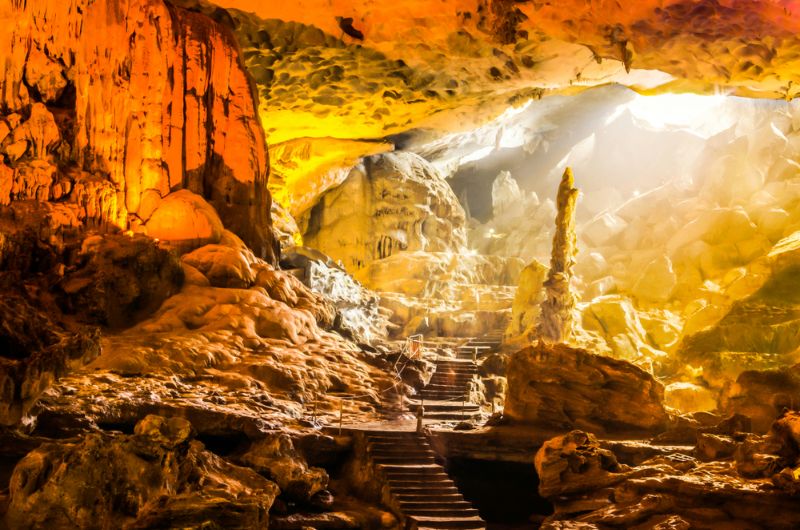plus belles grottes du vietnam pour les aventuriers, grotte sung sot, grotte surprise, interieur