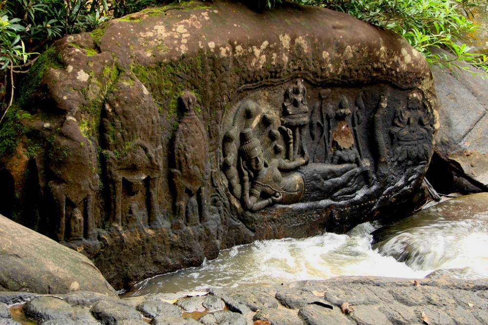 kbal spean, rivière aux mille linga, itinéraire randonnée et trekking au cambodge