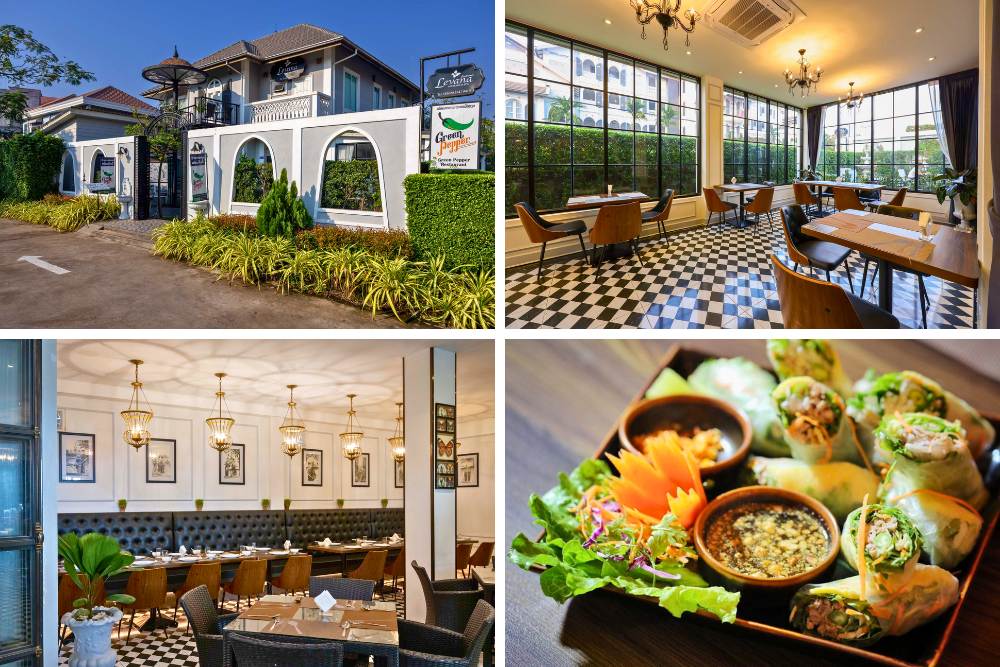 restaurants à vientiane, green pepper