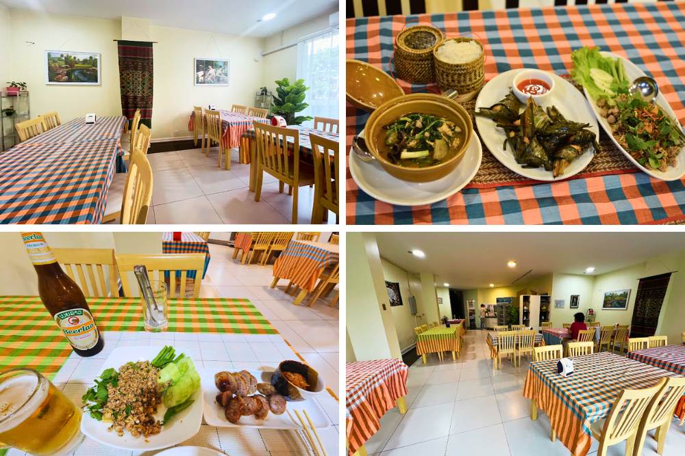 restaurants à vientiane, lao kitchen homemade