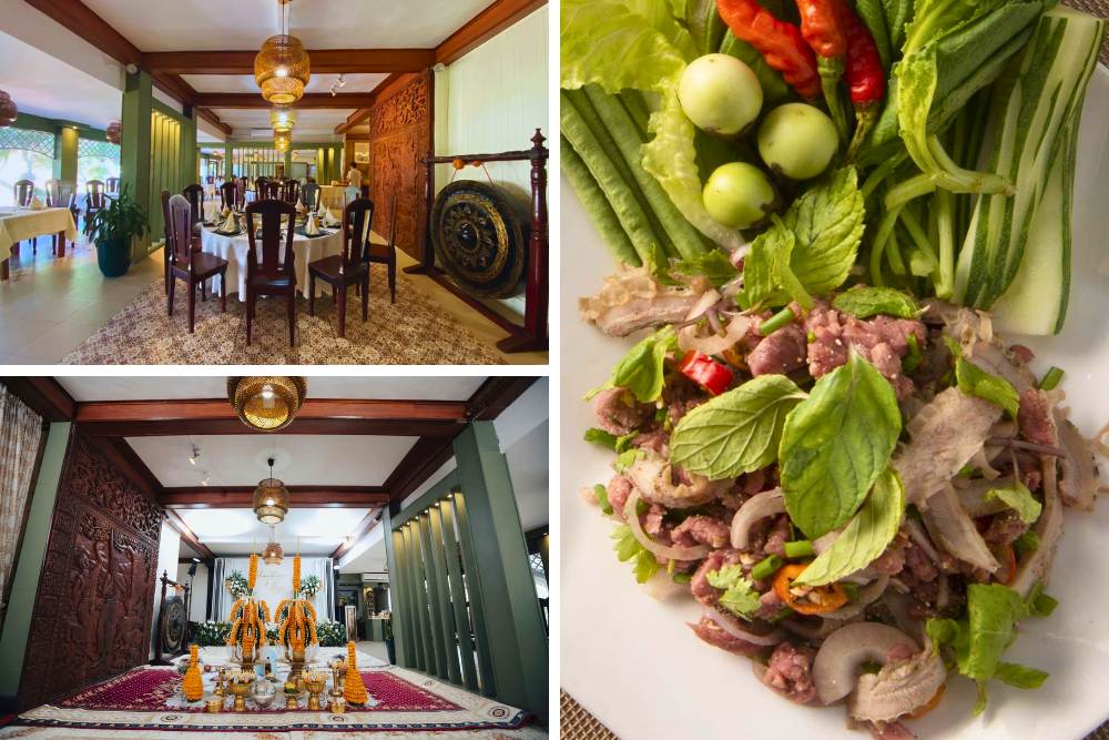 restaurants à vientiane, tamnak lao