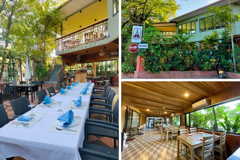 restaurants à vientiane, that dam wine house