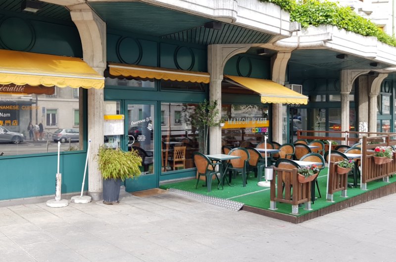 restaurant vietnamien à genève, maison d'asie, exterieur