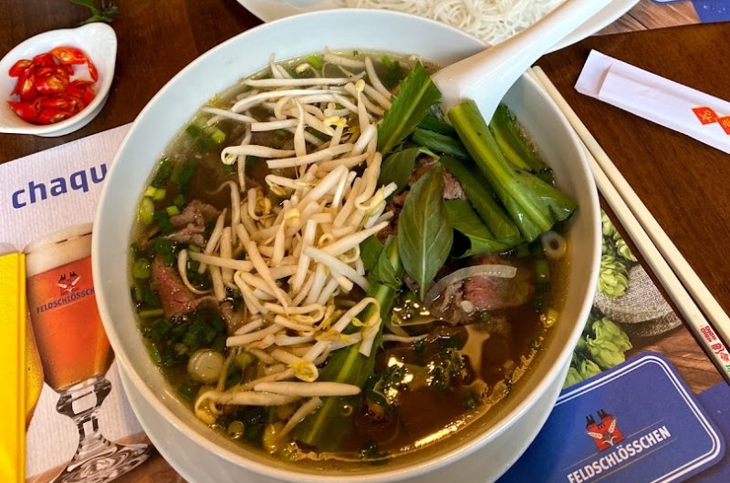 restaurant vietnamien à genève, maison d'asie, plat