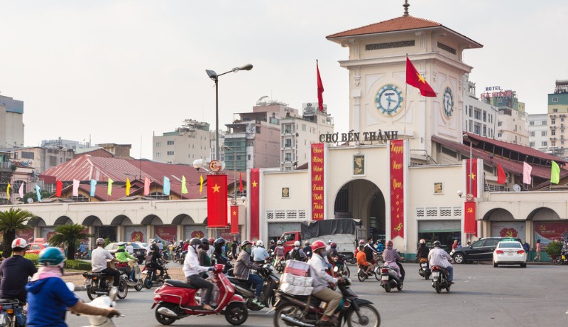 saigon, vietnam, marché, ben thanh