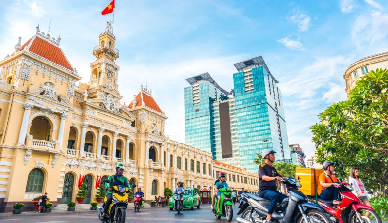 saigon, vietnam, hotel de ville