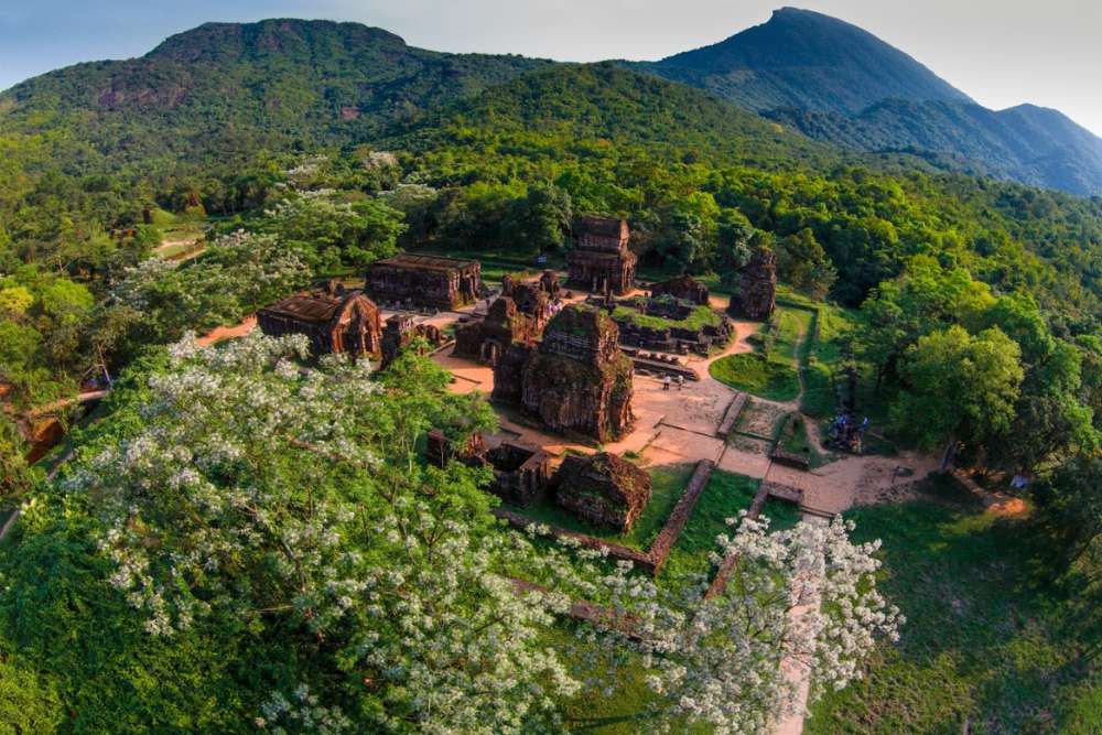 sanctuaire my son vietnam, paysage, vue d'ensemble
