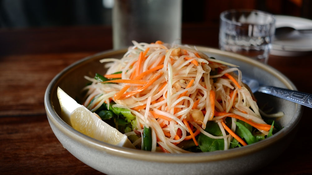 salade de papaye cuisine Thaïlande