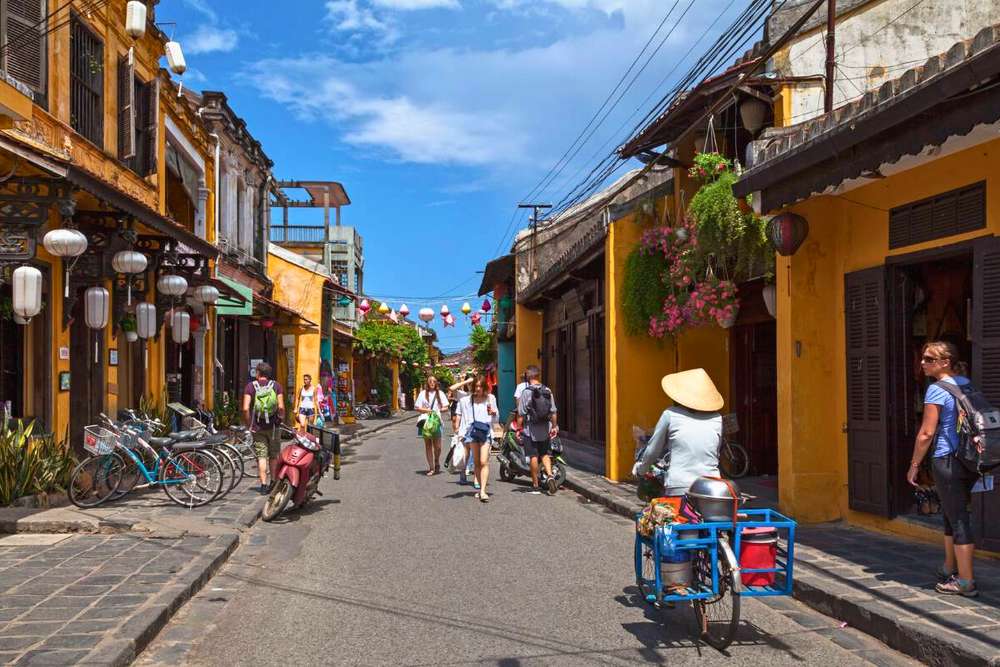 ancienne ville de Hoi An au Vietnam en août