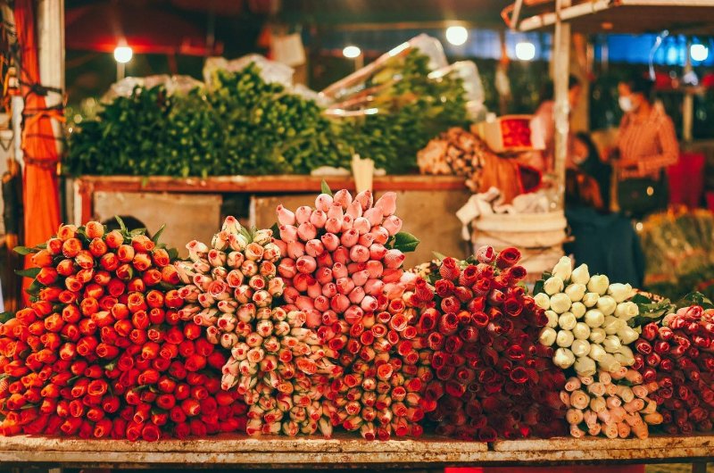 meilleurs marchés locaux au Vietnam, marché hanoi, marché fleurs hanoi, marché quang ba, marché quang ba hanoi, marché fleurs