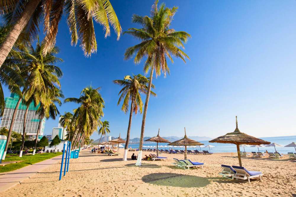 plage de Nha Trang, Vietnam en septembre