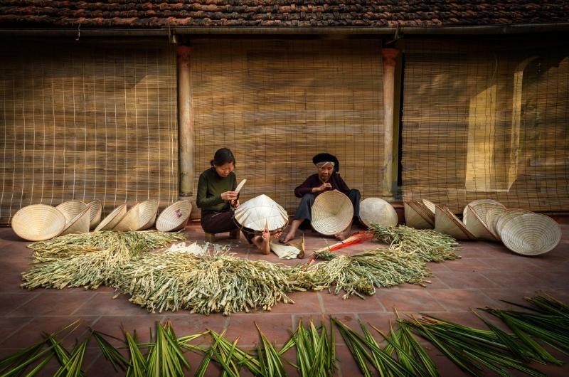 Villages artisanaux au Vietnam à visiter, village du chapeau conique de Chuong
