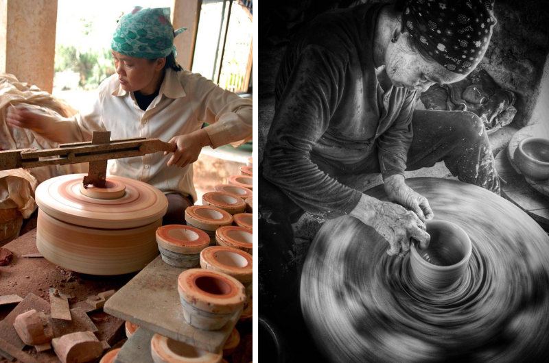 village de la céramique de Bat Trang, voyage vietnam, voyage hanoi, artisan, faire de la poterie