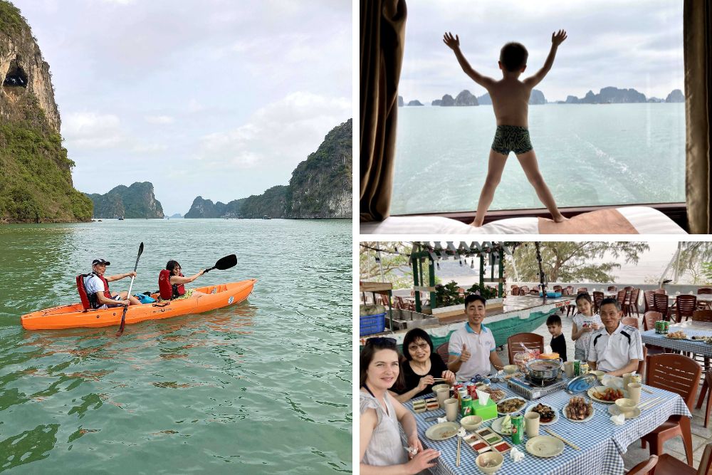 témoignage de Vinh Lien Lu sur Asiatica Travel, Avis des voyageurs d'Asiatica Travel, Baie d'Halong, kayak, plage, do son