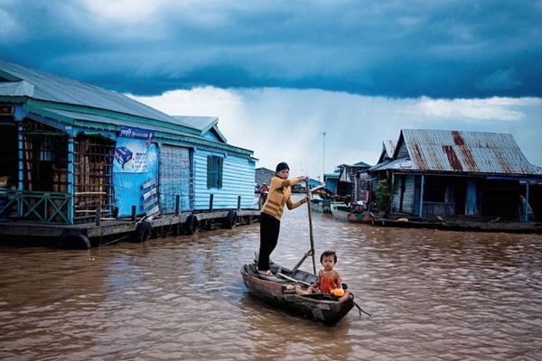 visite cambodge, vietnam cambodge 2 semaines, lac tonlé sap, village flottant