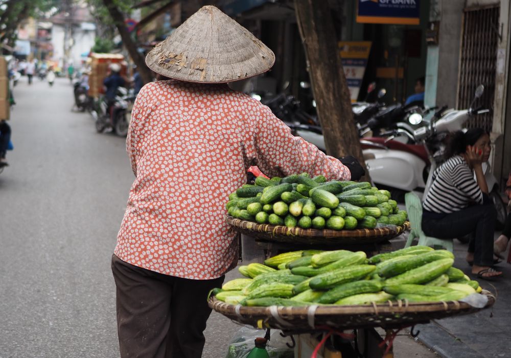 vietnam cambodge authentique, marchande ambulante